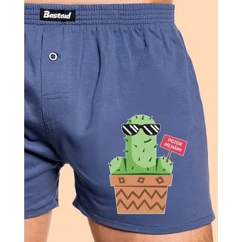 Trenýrky Bastard Pozor píchám pánské trenky Blue