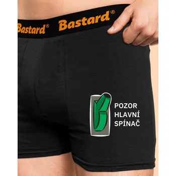 Trenýrky Bastard Hlavní spínač boxerky Black