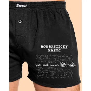 Trenýrky Bastard Bombastický nápoj pánské trenky Black