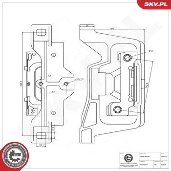 Zavěšení motoru Zavěšení motoru ESEN SKV 75SKV121