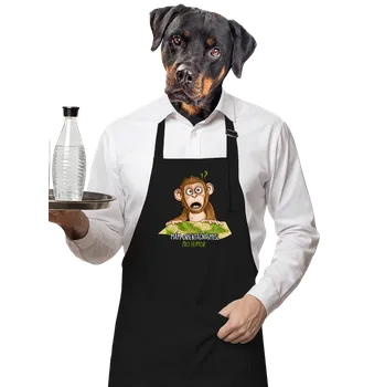 Kuchyňská zástěra Bastard Orientační smysl zástěra Black