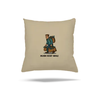 Polštář Bastard Nosím brýle polštář Beige