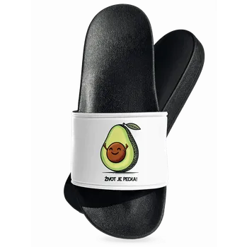 Pánské pantofle Bastard Život je pecka pantofle White