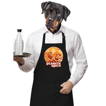 Kuchyňská zástěra Bastard Planeta opich zástěra Black