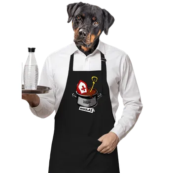 Kuchyňská zástěra Bastard Miguláš zástěra Black