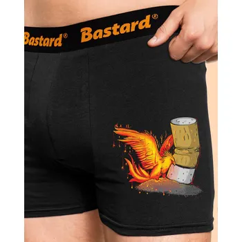 Trenýrky Bastard Fénix boxerky Black
