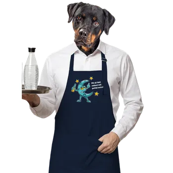 Kuchyňská zástěra Bastard Pořád noční zástěra Navy