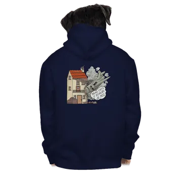 Pánská mikina Bastard V komoře je MiG pánská mikina na zip Navy