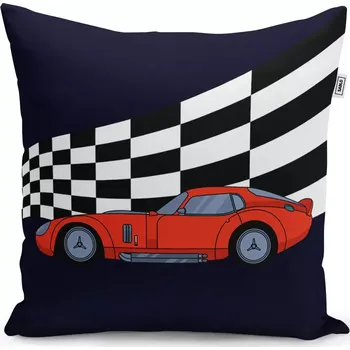 Polštář Sablio Polštář Závodní auto - 40x40 cm
