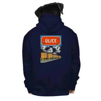 Pánská mikina Bastard Úlice pánská mikina na zip Navy