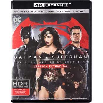 Blu-ray film Batman V Superman Blu-ray 4K disk