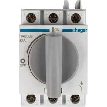 Jistič HAGER OTOČNÝ ODPOJOVAČ 3P 32A HAB303