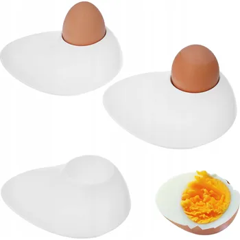 Stojánek na vajíčko X2 Podstavce pod vejce, stojan, stojan na skleničky na vejce, bílá sada