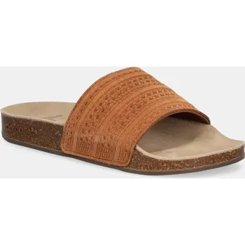 Pánská obuv Semišové pantofle adidas Originals Adilette RS, 36 2/3, hnědá, 82X