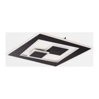 Čtvercové stropní svítidlo LED 40W DUNK 37cm černé s dálkovým ovládáním