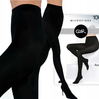 Dámské punčochy Punčocháče hladké krycí Gatta Rosalia 100 den černé Nero velikost 3-M