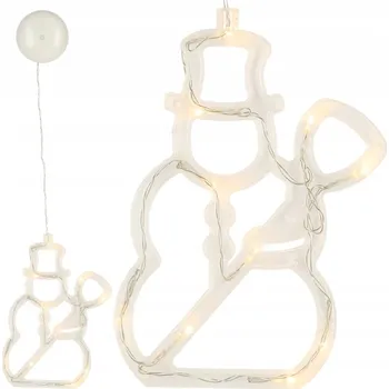 Vánoční dekorace LED lampy závěsná vánoční dekorace sněhulák 49 Cm 10 LED vysoká