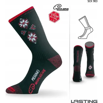 Pánské ponožky Ponožky Lasting černé vel. L/XL