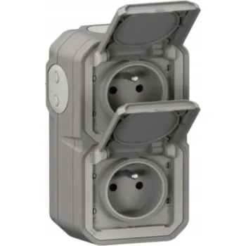 Elektrická zásuvka Dvojitá zásuvka LEGRAND Vodotěsná IP55 Plexo 2P+T 16A/250V 10A