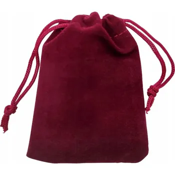 Obraz Sametový mini váček na kostky 7x9 cm bordó