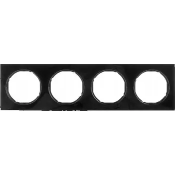 Čtyřhranný Rámeček Hager , černý