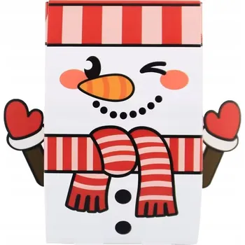 Obraz Roztomilá Krabička Vánoční Postavičky 3D Sněhulák