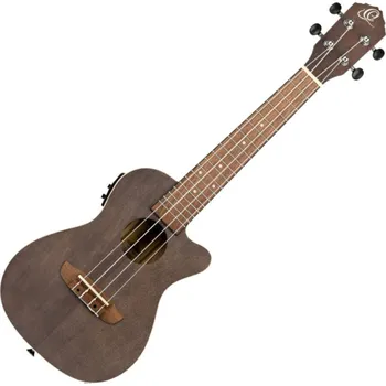 Ukulele Ortega RUCOAL-CE Coal Black Koncertní ukulele