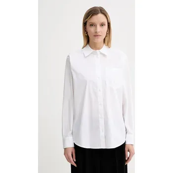 Pánská košile Košile MICHAEL Michael Kors dámská, bílá barva, regular, s klasickým límcem, MT540TYF4C 00X, vel. M