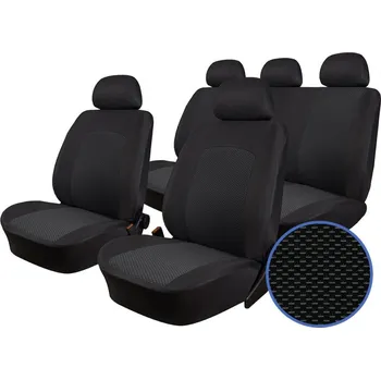 Ochranný autopotah Automega Autopotahy CITROEN C-1, 3 DVEŘ, DĚLENÉ OPĚRADLO, od r. v. 2005-2014, žakar tmavý