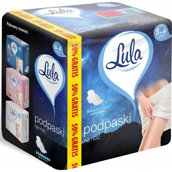 Menstruační vložka Lula Hygienické vložky Bez parfemace NOC 12 ks