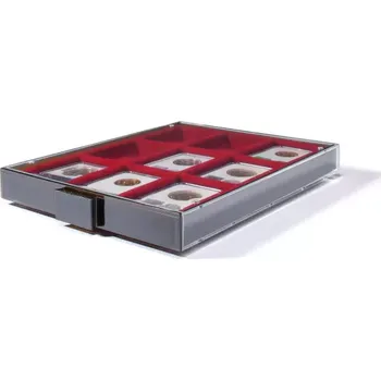 Obal pro sběratelský předmět Leuchtturm MB XL 9 mincovní box - 9x pole 64x86 mm