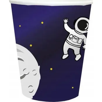 Party nádobí Papírové Kelímky Cosmos 250 ml 6 ks