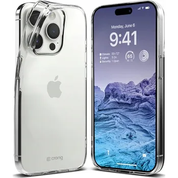 Pouzdro na mobilní telefon Zadní Kryt Crong pro Apple iPhone 15 Pro bezbarvý