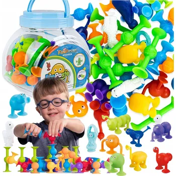 ostatní stavebnice Stavebnice Silikonové Přísavky 36 ks.