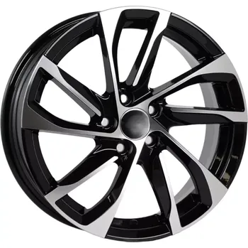 Disk Alu kola Racing Line B1514, 16x6.5 5x98 ET39, černá + leštění vhodné pro Fiat Tipo (od 2015)
