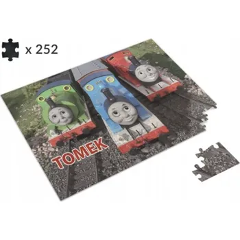 Obraz PUZZLE Personalizované VLÁČEK TOMEK A PŘÁTELÉ Dárek 252 KUSŮ A3