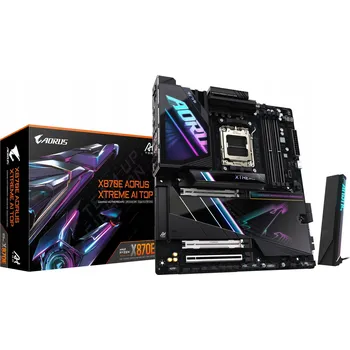 Základní deska GIGABYTE X870E AORUS XTREME AI TOP AMD X870E Základní deska, patice AM5, Rozšířený ATX