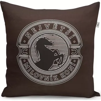 Polštář Sablio Polštář Největší milovník koní: 40x40 cm