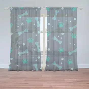 Záclona Sablio Záclony Kostičky: 2ks 150x250cm