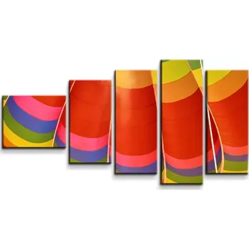 Obraz Sablio Obraz - 5-dílný Horkovzdušný balon - 100x60 cm