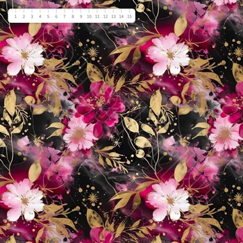 Třešňové květy na černé teplákovina by MIMI [supreme]