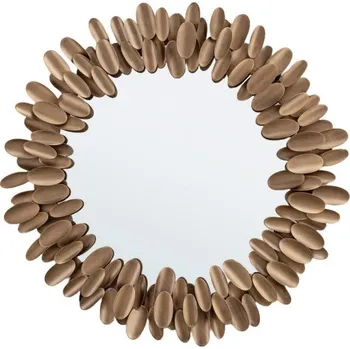 Zrcadlo BIZZOTTO Kulaté zrcadlo MIRAT zlaté 85 cm