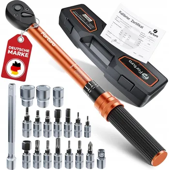 Klíč FORTURA Momentový klíč na kolo 1-25Nm Sada Malý 1/4"