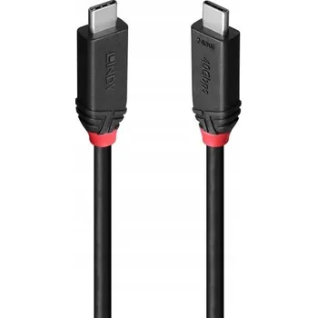 Datový kabel Kabel Lindy USB typ C - USB typ C 1 m černý