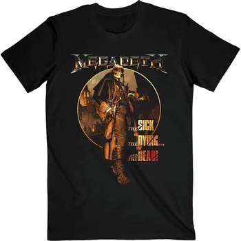 Pánské tričko Megadeth The Sick, The Dying … And the Dead Circle Album Art Black L Tričko