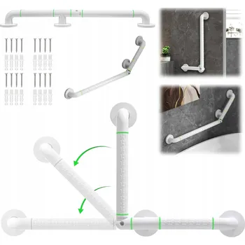 Madlo do koupelny MADLO DO VANY VE TVARU L, KOUPELNOVÉ, DRŽÁK DO SPRCHY PRO SENIORY