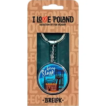 PŘÍVĚSEK NA KLÍČE HORNÍ SLEZSKO PŘÍVĚSEK MODRÝ