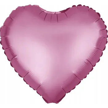 Balónek Fóliový balónek SRDCE 45 cm NA HELIUM fuchsiová růžová - k výročí / narozeninám