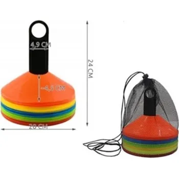 Obraz Tréninkové kužely / kloboučky ve tvaru hříbků na fotbal, 50 ks, vysoká kvalita provedení