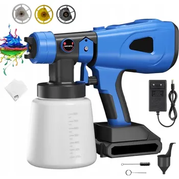Stříkací pistole ELEKTRICKÁ STŘÍKACÍ PISTOLE AGREGÁT NA MALOVÁNÍ 1500mAh, trysky 1.5/2.5/3mm
